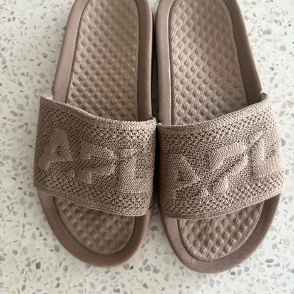 APL Taupe Techloom Slide Sandals